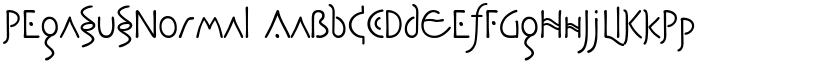 PegasusNormal font