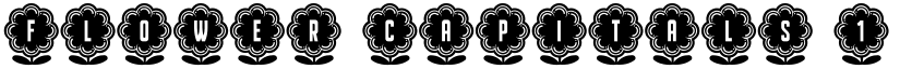Flower Capitals 1 Regular font