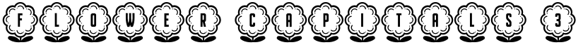 Flower Capitals 3 Regular font