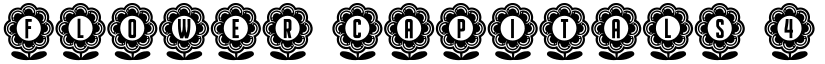 Flower Capitals 4 Regular font