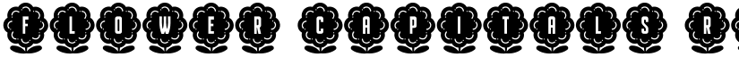 Flower Capitals Regular font