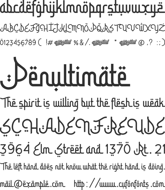 Bismillah Script font preview