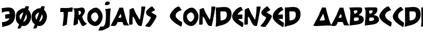 300 Trojans Condensed font