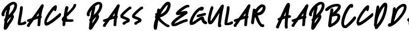 Black Bass Regular font