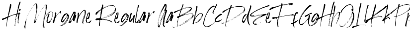 Hi Morgane Regular font