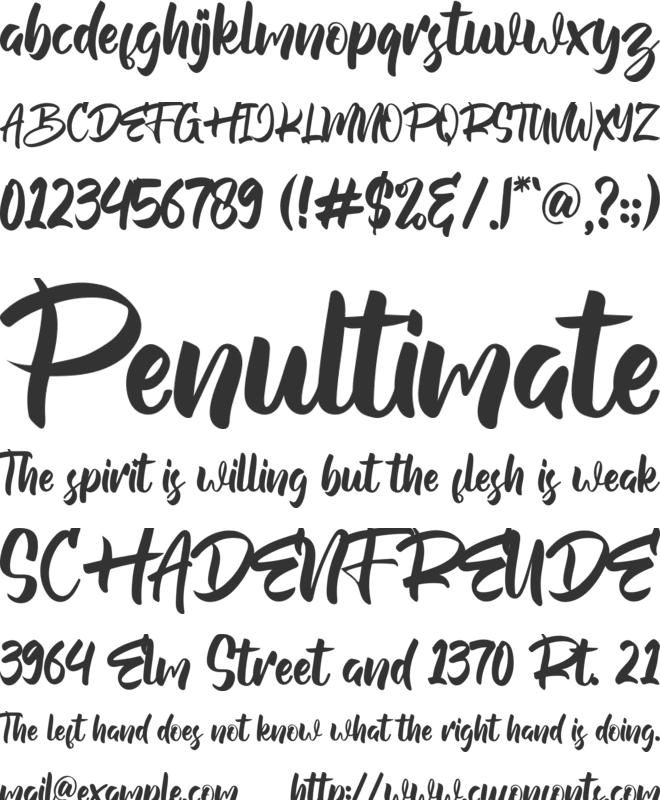 Kalyubi font preview