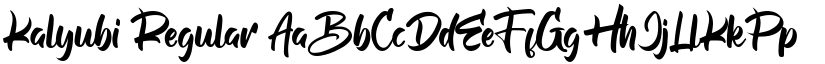 Kalyubi Regular font