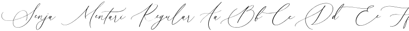 Senja Mentari Regular font