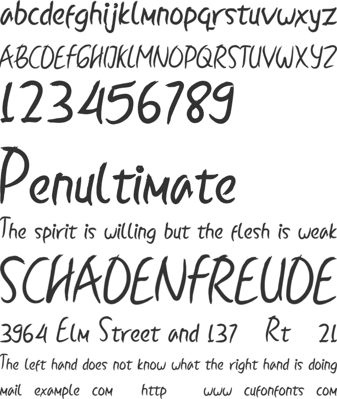 BallystPU font preview