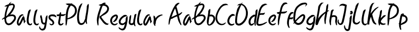 BallystPU font download