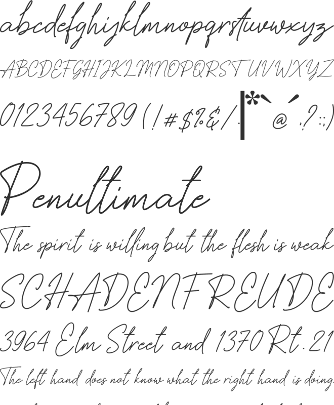 Silver City font preview