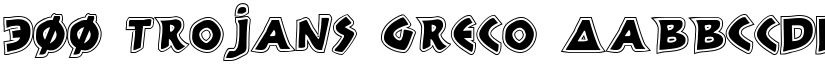 300 Trojans Greco font
