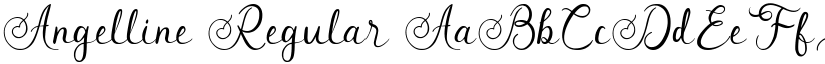 Angelline Regular font