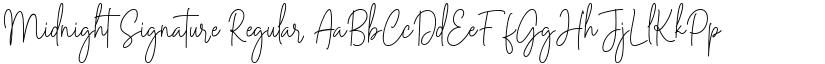 Midnight Signature Regular font
