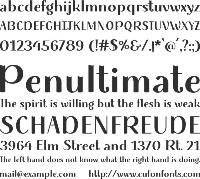 My Empire Wont Fall font preview