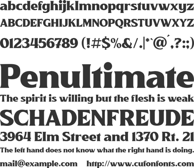 Killarney font preview