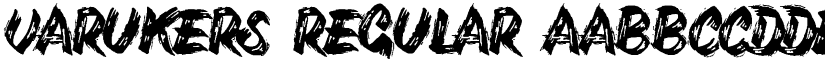 Varukers Regular font