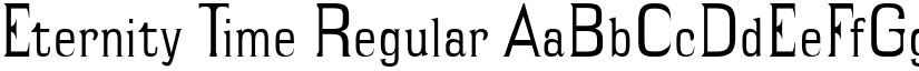 Eternity Time Regular font