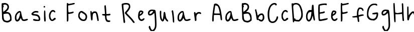Basic Font Regular font