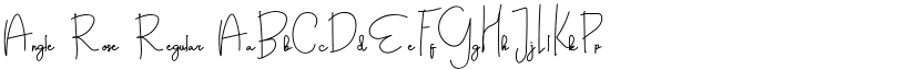 Angle Rose Regular font