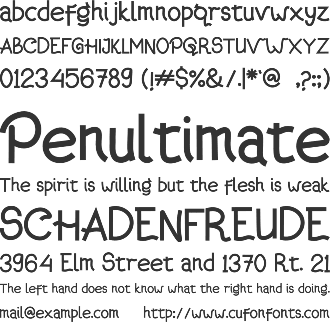 Kanagif font preview