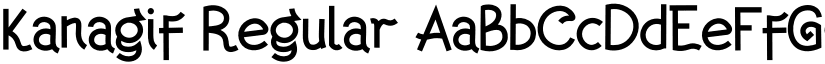 Kanagif Regular font