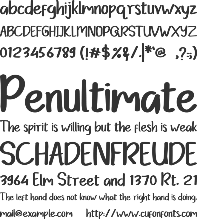 Reillex font preview