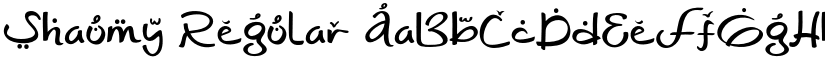 Shaumy Regular font