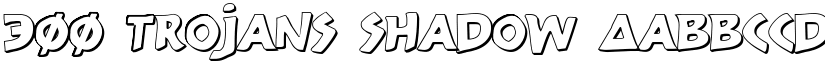 300 Trojans Shadow font