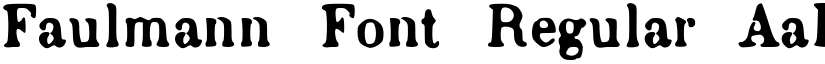 Faulmann Font Regular font