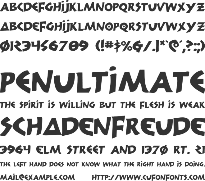 300 Trojans font preview