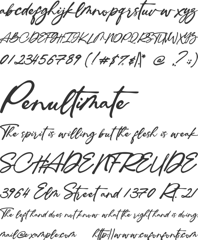 Ingkar Janji font preview