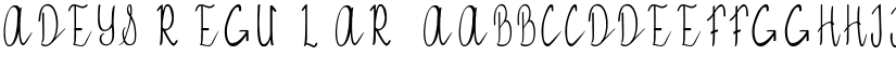 ADEYS Regular font