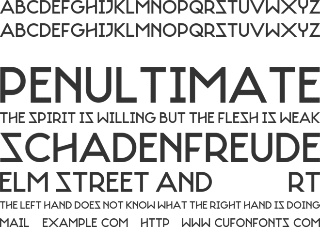 Random X font preview