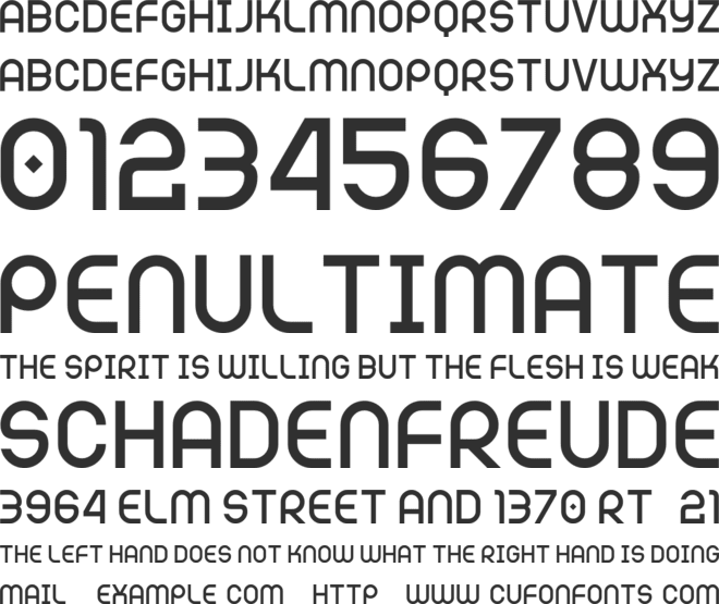 Random 7 font preview