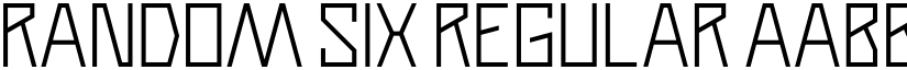 Random Six font download