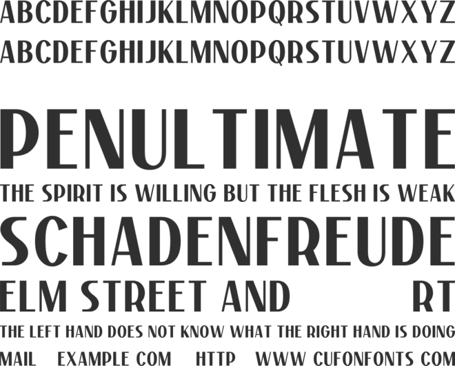 Random Three font preview
