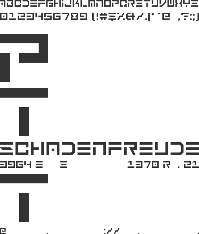 Blok Stensil font preview