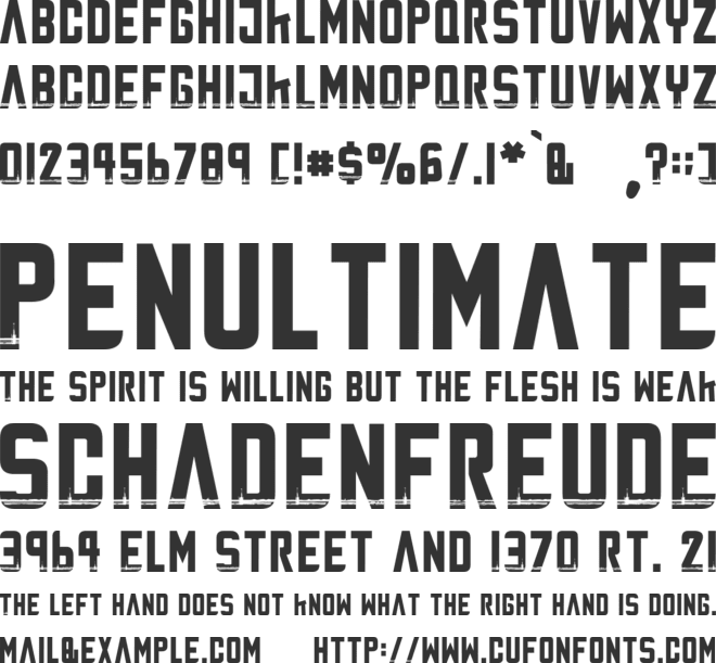 Battle Star font preview