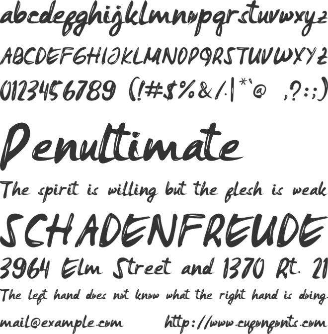 Jeullyta font preview