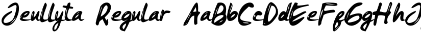 Jeullyta Regular font