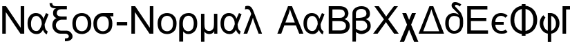 Naxos-Normal font