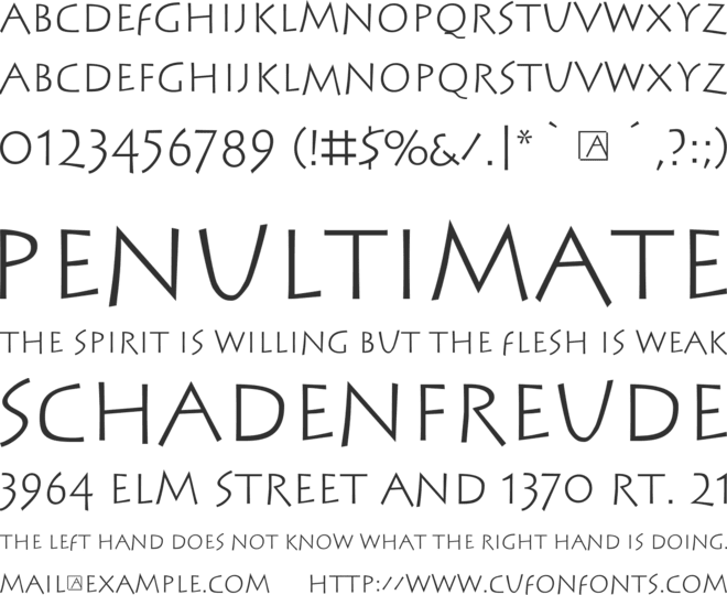 Stein Antik font preview