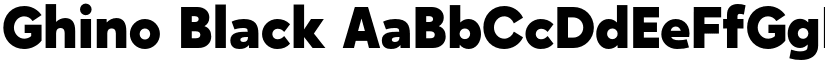 Ghino Black font