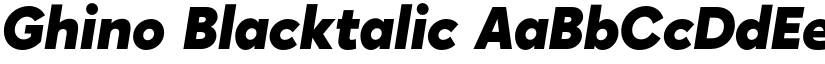 Ghino Blacktalic font