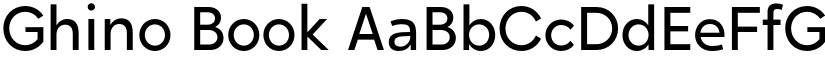 Ghino Book font