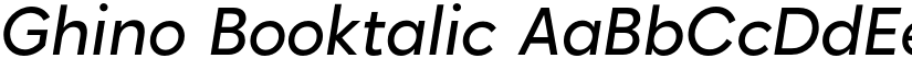 Ghino Booktalic font