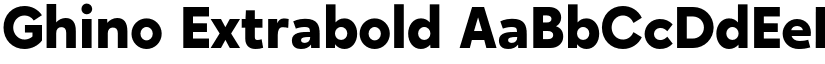 Ghino Extrabold font
