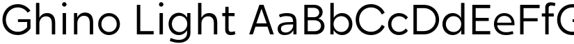 Ghino Light font