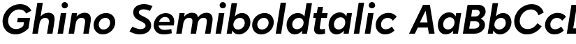 Ghino Semiboldtalic font